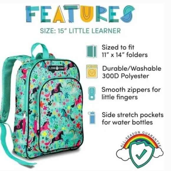 NEW Lone Cone 15" Backpack Moroccan Horses - New With Tags - Picture 2 of 5